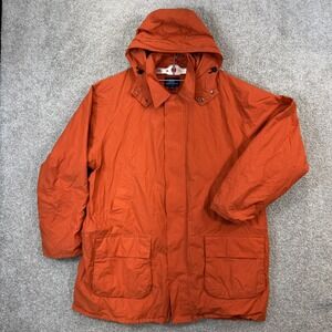 Brooks Brothers 346 Mens XL Orange Cotton Nylon Field Jacket Parka